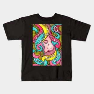 Feminist Trippy Face Kids T-Shirt